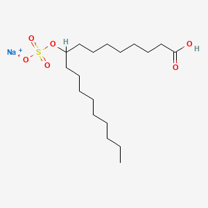 Octadecanoic acid, 9-(sulfooxy)-, monosodium salt