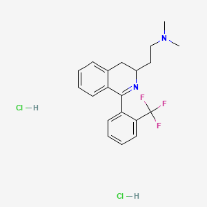 3-Isoquinolineethanamine, 3,4-dihydro-N,N-dimethyl-1-(2-(trifluoromethyl)phenyl)-, dihydrochloride