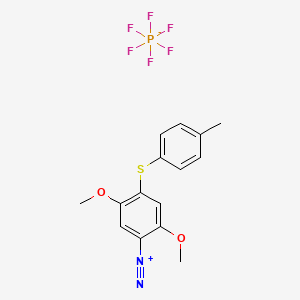 2,5-Dimethoxy-4-((p-tolyl)thio)benzenediazonium hexafluorophosphate