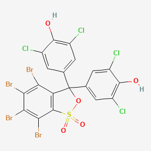 4,4'-(4,5,6,7-Tetrabromo-3H-2,1-benzoxathiol-3-ylidene)bis(2,6-dichlorophenol) S,S-dioxide