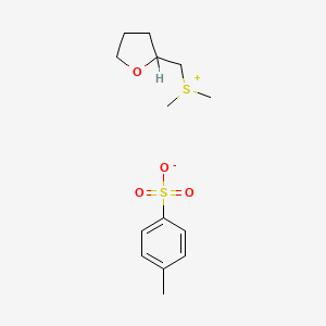 molecular formula C14H22O4S2 B12693824 dimethyl(oxolan-2-ylmethyl)sulfanium;4-methylbenzenesulfonate CAS No. 80518-63-4