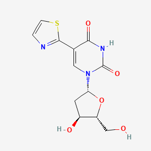 1-(4-Hydroxy-5-hydroxymethyl-tetrahydro-furan-2-yl)-5-thiazol-2-yl-1H-pyrimidine-2,4-dione