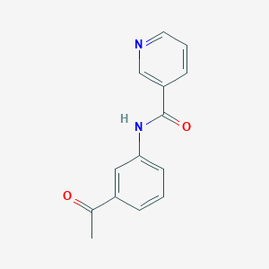 molecular formula C14H12N2O2 B1269385 N-(3-acetylphenyl)nicotinamide CAS No. 329222-95-9