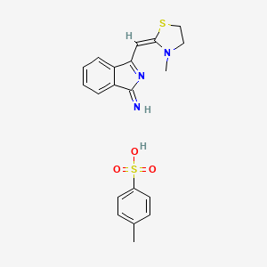 3-((3-Methylthiazolidin-2-ylidene)methyl)-1H-isoindol-1-imine mono(toluene-4-sulphonate)