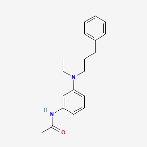 molecular formula C19H24N2O B12693899 N-(3-(Ethyl(3-phenylpropyl)amino)phenyl)acetamide CAS No. 55296-94-1