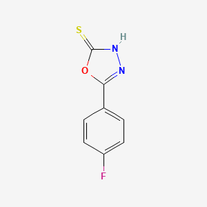 molecular formula C8H5FN2OS B1269391 5-(4-氟苯基)-1,3,4-噁二唑-2-硫醇 CAS No. 41421-13-0