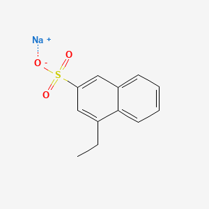 molecular formula C12H11NaO3S B12693927 Sodium ethylnaphthalenesulfonate CAS No. 125329-00-2