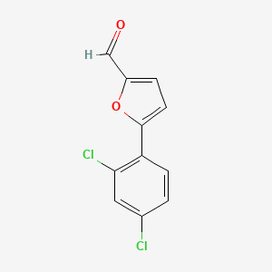 molecular formula C11H6Cl2O2 B1269395 5-(2,4-Dichlorophenyl)-2-furaldehyde CAS No. 56300-69-7