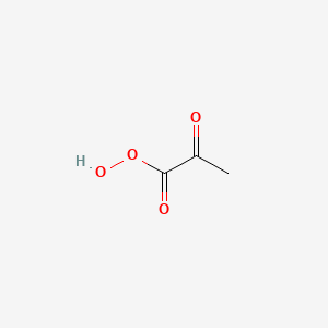 molecular formula C3H4O4 B12693961 Peroxypyruvic acid CAS No. 1263153-18-9