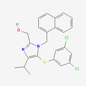 1H-Imidazole-2-methanol, 5-((3,5-dichlorophenyl)thio)-4-(1-methylethyl)-1-(1-naphthalenylmethyl)-