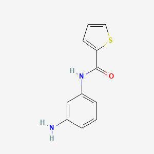 molecular formula C11H10N2OS B1269399 N-(3-aminophenyl)thiophene-2-carboxamide CAS No. 39880-85-8