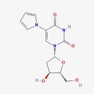 1-((2R,4S,5R)-4-Hydroxy-5-hydroxymethyl-tetrahydro-furan-2-yl)-5-pyrrol-1-yl-1H-pyrimidine-2,4-dione