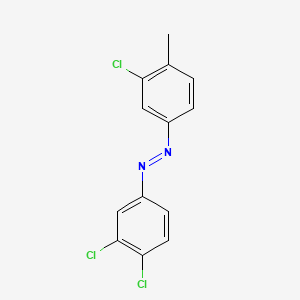 molecular formula C13H9Cl3N2 B12694005 (3-Chloro-4-methylphenyl)(3,4-dichlorophenyl)diazene CAS No. 24219-79-2