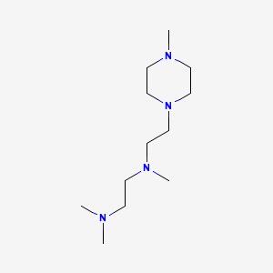 molecular formula C12H28N4 B12694036 N,N,N'-Trimethyl-N'-(2-(4-methyl-1-piperazinyl)ethyl)ethylenediamine CAS No. 50679-12-4