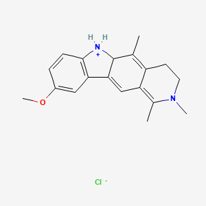 4,6-Dihydro-9-methoxy-1,2,5-trimethyl-3H-pyrido[4,3-B]carbazolium chloride