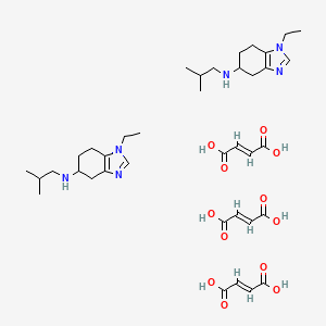 (E)-but-2-enedioic acid;1-ethyl-N-(2-methylpropyl)-4,5,6,7-tetrahydrobenzimidazol-5-amine