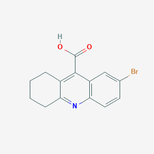 B1269415 7-Bromo-1,2,3,4-tetrahydroacridine-9-carboxylic acid CAS No. 37509-14-1