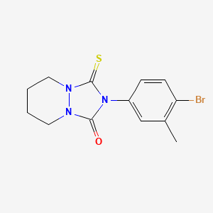 1H-(1,2,4)Triazolo(1,2-a)pyridazin-1-one, 2-(4-bromo-3-methylphenyl)hexahydro-3-thioxo-