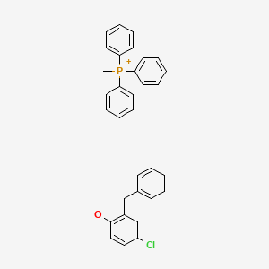 2-benzyl-4-chlorophenolate;methyl(triphenyl)phosphanium