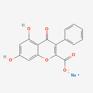 Sodium 5,7-dihydroxy-4-oxo-3-phenyl-4H-1-benzopyran-2-carboxylate