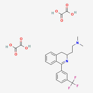 N,N-dimethyl-2-[1-[3-(trifluoromethyl)phenyl]-3,4-dihydroisoquinolin-3-yl]ethanamine;oxalic acid