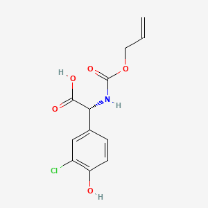 (R)-(((Allyloxy)carbonyl)amino)(3-chloro-4-hydroxyphenyl)acetic acid