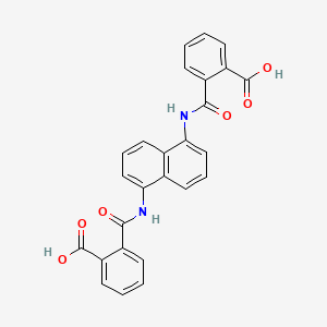 molecular formula C26H18N2O6 B1269429 Benzoic acid, 2,2'-[1,5-naphthalenediylbis(iminocarbonyl)]bis- CAS No. 129684-51-1
