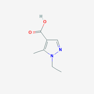 molecular formula C7H10N2O2 B1269434 1-乙基-5-甲基-1H-吡唑-4-羧酸 CAS No. 887408-72-2