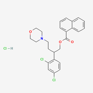 1-Naphthalenecarboxylic acid, 2-(2,4-dichlorophenyl)-4-(4-morpholinyl)butyl ester, hydrochloride