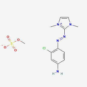 2-((4-Amino-2-chlorophenyl)azo)-1,3-dimethyl-1H-imidazolium methylsulphate