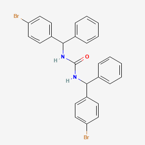 molecular formula C27H22Br2N2O B12694352 N,N'-Bis((4-bromophenyl)phenylmethyl)urea CAS No. 160807-88-5