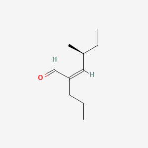 molecular formula C10H18O B12694365 2-Hexenal, 4(or 6)-methyl-2-propyl- CAS No. 72208-09-4