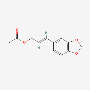 molecular formula C12H12O4 B12694373 3'-Acetoxyisosafrole CAS No. 42461-91-6