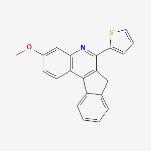 7H-Indeno(2,1-c)quinoline, 3-methoxy-6-(2-thienyl)-