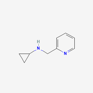 molecular formula C9H12N2 B1269439 N-(吡啶-2-基甲基)环丙胺 CAS No. 626210-44-4