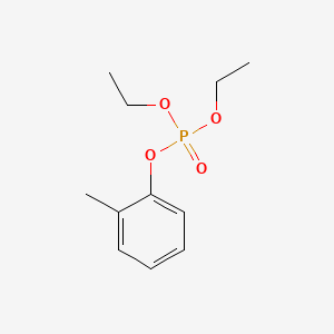 molecular formula C11H17O4P B12694397 Diethyl o-tolyl phosphate CAS No. 597-87-5