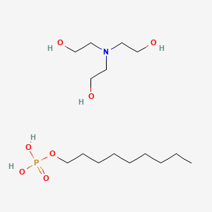 molecular formula C15H36NO7P B12694406 Einecs 269-875-6 CAS No. 68368-49-0