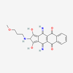 4,11-Diamino-2-[(3-methoxypropyl)amino]-1H-cyclopent[b]anthracene-1,3,5,10(2H)-tetrone