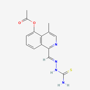 1-(2-(Aminocarbothioyl)carbohydrazonoyl)-4-methyl-5-isoquinolinyl acetate