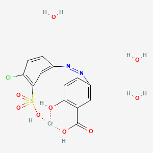 Triaqua(5-((4-chloro-3-sulphophenyl)azo)-o-salicylato(3-))chromium