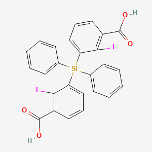 molecular formula C26H18I2O4Si B12694435 Diphenylsilylene 2-iodobenzoate CAS No. 129459-82-1