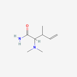 molecular formula C8H16N2O B12694450 2-(Dimethylamino)-3-methyl-4-pentenamide CAS No. 88471-87-8