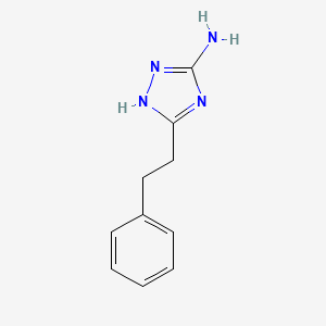 molecular formula C10H12N4 B1269450 5-苯乙基-1H-[1,2,4]三唑-3-胺 CAS No. 76955-91-4