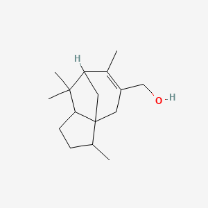 molecular formula C16H26O B12694503 2,3,4,7,8,8a-Hexahydro-3,6,8,8-tetramethyl-1H-3a,7-methanoazulene-5-methanol CAS No. 94200-03-0