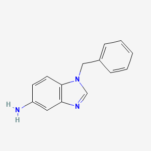molecular formula C14H13N3 B1269451 1-苄基-1H-苯并咪唑-5-胺 CAS No. 26530-89-2