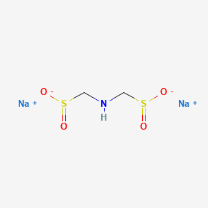 molecular formula C2H5NNa2O4S2 B12694527 Disodium iminodimethanesulphinate CAS No. 23714-13-8