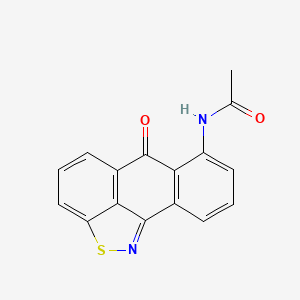 molecular formula C16H10N2O2S B12694535 N-(6-Oxo-6H-anthra(9,1-cd)isothiazol-7-yl)acetamide CAS No. 50988-01-7