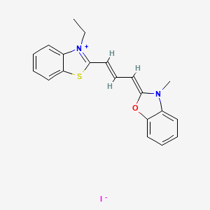 2-(3-(3-Ethyl-3H-benzothiazol-2-ylidene)prop-1-enyl)-3-methylbenzoxazolium iodide