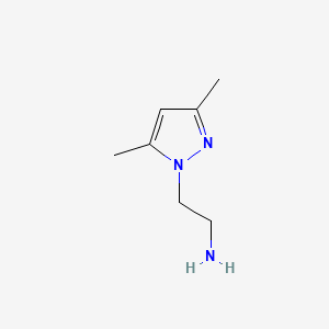 molecular formula C7H13N3 B1269457 2-(3,5-二甲基-1H-吡唑-1-基)乙胺 CAS No. 62821-88-9