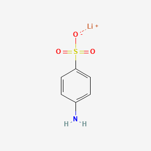 molecular formula C6H6LiNO3S B12694576 Benzenesulfonic acid, 4-amino-, monolithium salt CAS No. 117998-06-8